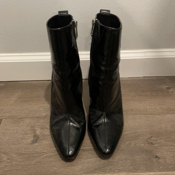Black high heel booties - Size 6.5 - Picture 2 of 3